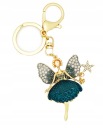 KĽÚČENKA Fairy Ballerina Black Gold Zirkóny