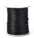VEĽKOOBCHOD Polyesterová šnúrka na bižutériu Snake Black Fusible lesklá 10m 1mm
