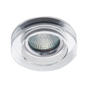 Zápustné svietidlo MR16 GU10 hrubé GLASS CHROME OH49