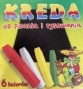 MAR-BOR Farebná tabuľová krieda, 6 kusov