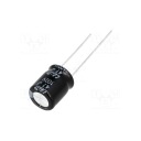 Kondenzátor 47uF/100V elektrolyt 105 stupňov Celzia 47/100
