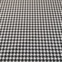 Poťahová látka velúrová potlač geometrický materiál Houndstooth čierna a biela