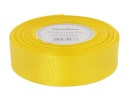 Grogrénová stuha na ozdobu, ozdobná vianočná dekorácia, 25mm 22mb, žltá