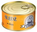 SLEDE V OLEJU, rybia konzerva Korsarz VEĽKÉ 330g