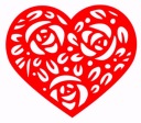 Srdiečko Babička Deň matiek Dekorácia Valentína školská výzdoba