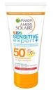 Garnier Ambre Solaire, opaľovacie mlieko pre deti SPF50+, rýchle umývanie