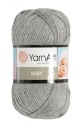 Akrylová priadza YarnArt Baby, farba 195 šedá