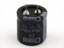 KONDENZÁTOR 150uF / 400V 25x25mm 105*C - DLHÁ ŽIVOTNOSŤ: 5000h - 1 KS.