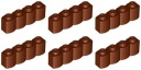 LEGO 30137 PALISADE 1x4 hnedá (8g) 6 ks.