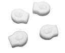 Biely zips, trezor na pásku, 3mm zámok, 12 ks