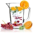SKLENENÝ džbán KARAFA NA VODU LIMONÁDA NA VODNÉ NÁPOJE 1,23L
