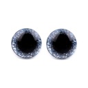 GLITTER BLUE MASKOT EYES 10 mm