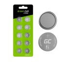 10x CR2025 lítiová batéria 2025 Blister Green Cell lítiové batérie 3V 160mAh