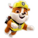 NÁLEPKA NA STENU PAW Patrol FOAM - Rubble