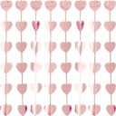 ZLATÁ RUŽOVÁ ZÁPONA SRDCE NA VALENTÍNA 1X2M