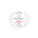 Gazzal Baby Bavlnená priadza 3432 - 25g - biela