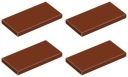 LEGO TILE 87079 2x4 hnedá NOVINKA (4g) 4 ks.