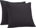 2x Bavlnená obliečka na vankúš COTTON 80x80 cm Čierna