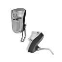 Svetlo na bicykel, predná cyklistická lampa s LED vidlicou + batérie