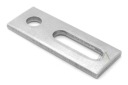FV MONTÁŽNY ADAPTÉR pre M10 dvojitý závit - 82x30x5 / NEREZ - 2 ks