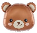 Balónik BEAR HEAD medvedík ročný 48x38cm PP