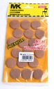 Balenie 18 ks. Ochranné plstené podložky na stoličky, 22mm, hnedé