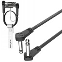 JACK Cable 6.3 PATCH KONEKTOR PRE PLOCHÉ GITAROVÉ EFEKTY ROXTONE 30cm