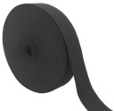 Gumové pletené elastické ploché oblečenie 3 cm 30 mm - čierne
