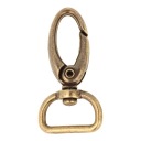 Karabína 20x50mm homárska spona staré zlato