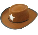 KOVBOYSHERIFF klobúk s hviezdou, DETSKÝ VEĽKOSŤ