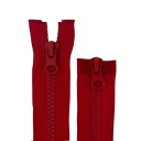 ČLENKOVÝ Zips DVOJTAŽNÝ - 85 CM - TMAVO ČERVENÝ