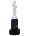 Veľká náplň do sviečok Maryja, LED elektrická sviečka čierna 18cm Maryjka