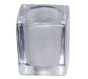Sklenené tienidlo G9 CUBES 5x5x6 cm, priehľadné, matné, na lampu