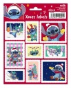 Dekoratívne nálepky Disney Stitch Sada 18 kusov na Vianoce