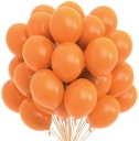 ORANŽOVÉ VEĽKÉ matné narodeninové balóny 50 ks