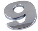 ZNAK ČÍSLO PÍSMENO PÍSMENO CHROME 9 DEVIŤ Z4J86