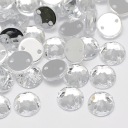 Štrasové kamienky na šitie akrylové okrúhle 18x6mm 5 ks