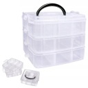 BOX ORGANIZÁTOR NÁDAJOV 3-PLASTOVÝ PLASTOVÝ UNIVERZÁL