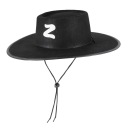KLOBÚK ZORRO ČIERNY PLSTENÝ KOSTÝM ZORRO