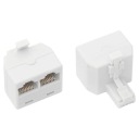 ADAPTÉR TELEFÓNNY ROZDELOVAČ 2X RJ45 ZÁSUVKY 8P8C