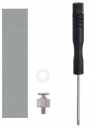 Skrutka pre M.2 SSD disk, vzdialenosť 2,5mm + Thermopad + skrutkovač