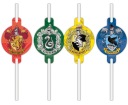 Harry Potter papierové slamky 4 kusy Narodeniny