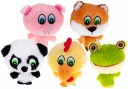 Maskot Líška Prasiatko Panda Medveď Sliepka Žaba - 13cm