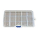 Organizér plastový box s priehradkami 17,5 cm x 10 cm x 2 cm