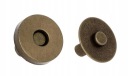 Magnetická spona na tašku 18mm staré zlato