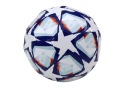 Futbalová lopta 24 cm, biela, vzor hviezdy, veľkosť 5
