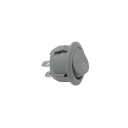ROUND GREY MANUAL kolískový prepínač pre LED