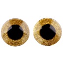 ZLATÝ GLITTER MASKOT OČI 40 mm