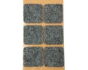 Samolepiace plstené podložky pod štvorcový nábytok – ŠEDÁ 40x40mm