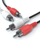 Cinch RCA stereo audio kábel 2 x R/L zástrčka 1,5 m